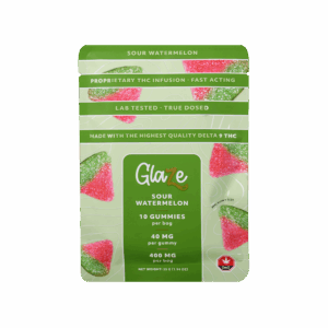 Watermelons Bag by Glaze - 1 Bag, 10 Gummies, 40mg Each