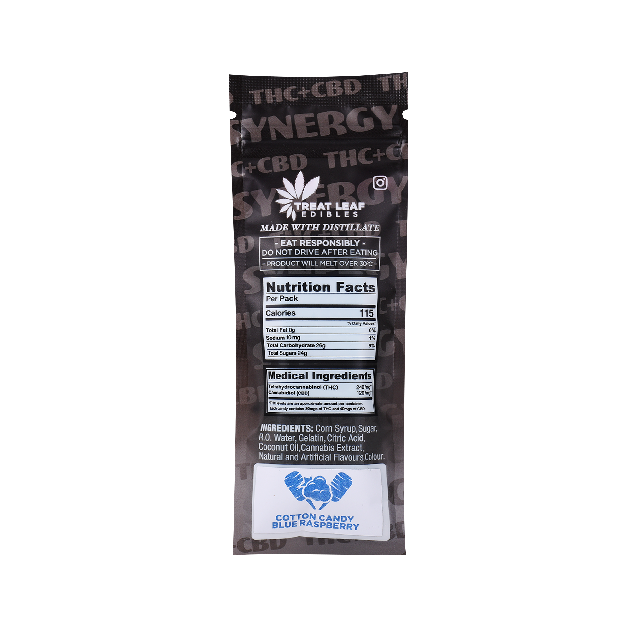 3 Pack 80mg THC / 40mg CBD Gummies - Image 3